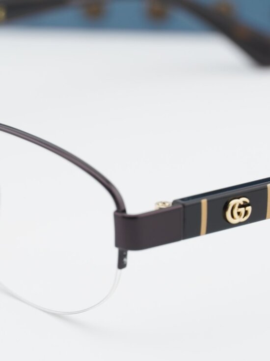 Gucci GG0859OJ 002 Oval Eyeglasses 53mm - Brown / Havana main image 7